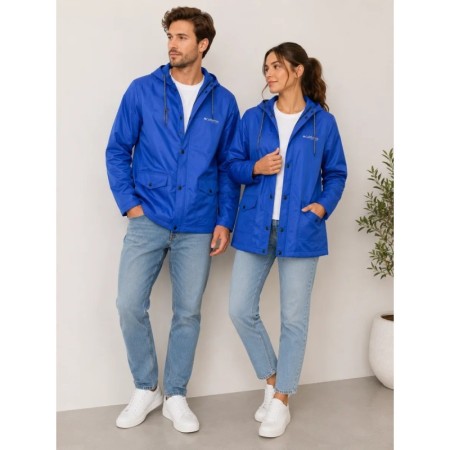 California Forever Ünisex Slim fit Mavi Yağmurluk - Şık ve Konforlu