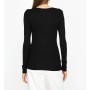 Koton Women's V Neck T-Shirt Black - Elegance and Comfort