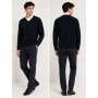 Pierre Cardin Lacivert Slim Fit V Yaka Basic Triko Kazak G021SZ0TK.000.1730396.VR033