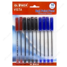 Globox Vista Tükenmez Kalem 9 Adet Karışık Renk 6112