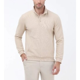 Kip Erkek Bej Dik Yaka Sweatshırt SWT-393