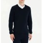 Pierre Cardin Black Slim Fit V Neck Knit Sweater - Clothing