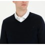 Pierre Cardin Black Slim Fit V Neck Knit Sweater - Clothing