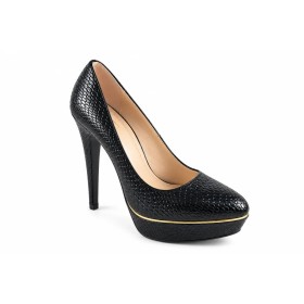 Shoe & Me Kadın Siyah Topuklu Ayakkabı TS1 Black