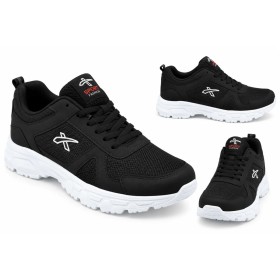 Scot Siyah Renk Beyaz Taban Spor Sneaker Kadın Ayakkabı 2004