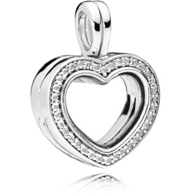 PANDORA Bubbling Heart Floating Locket Necklace - Elegance Redefined