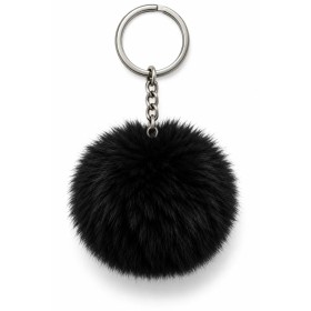 Pon Pon Siyah Peluş Anahtarlık