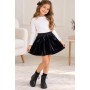 Gap Siyah Kadife Kız Çocuk Etek 305323692