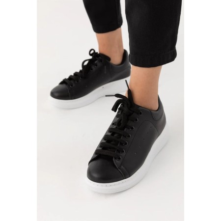 Bala Men's Slim Laced Sneakers Black | Stylish and Comfortable
