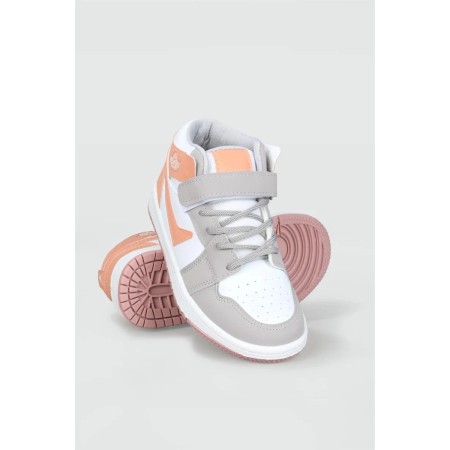 Lambırlent Daily Ice White Powder Children's Sports Shoes 8070