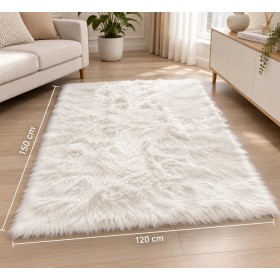 150x120cm Tüylü Peluş Halı