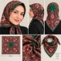 Berivan Oyalık Desenli Polyester Yazma 80x80