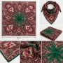 Berivan Oyalık Desenli Polyester Yazma 80x80