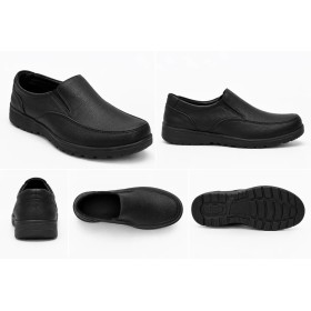 Leather Soft Men's Shoes Black - Elegance and Comfort