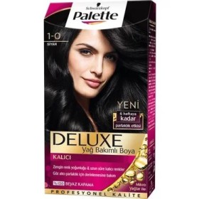 1-0 Siyah Palette Deluxe Yoğun Renkler Saç Boyası (Kutusuz Ürün) SKT 01.2029