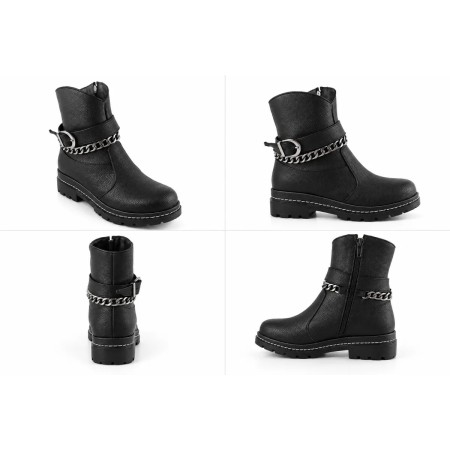 Alya Kids Siyah Kız Çocuk Botu GD006