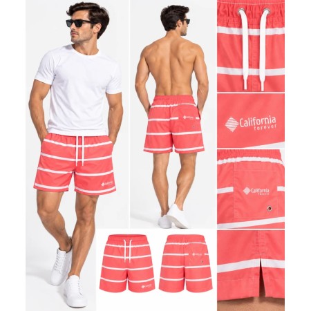 California Forever Pink Men's Swim Shorts - Style and Comfort