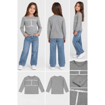 Tommy Hilfiger Girls' Sweatshirt | Style and Comfort