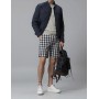 Lufian Slim Fit Solad Spor Chino Şort Lacivert - Şort
