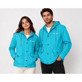 California Forever Unisex Yağmurluk Turkuaz
