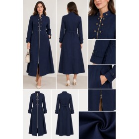 Vavella Navy Women's Coat 1039 - Elegance and Comfort