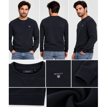 Gant Orijinal Erkek Siyah Sweatshirt - Şık ve Konforlu