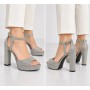 Miranda Kerr Silver Heels | Elegance and Style