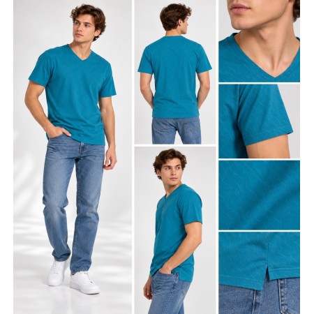 Pointback Men's Navy T-Shirt | Stylish and Comfortable