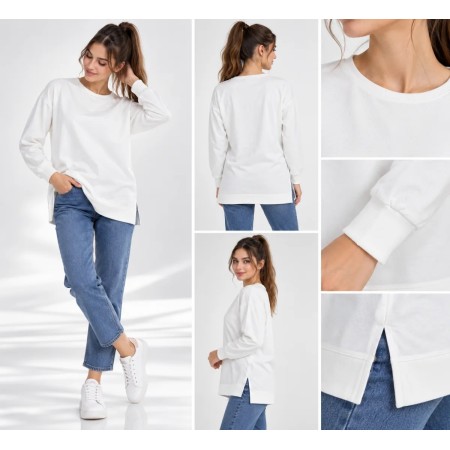 İcono Kadın Sweatshirt Ekru 3569