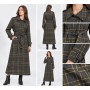 Abacı Women's Checkered Coat | Style and Comfort