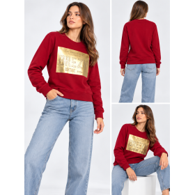 Breezy Women's Red Sweatshirt | Stylish and Comfortable