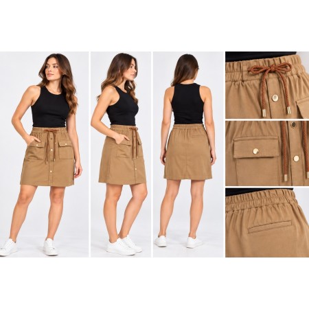 Fashion Friends Button Detail Skirt - Style & Comfort
