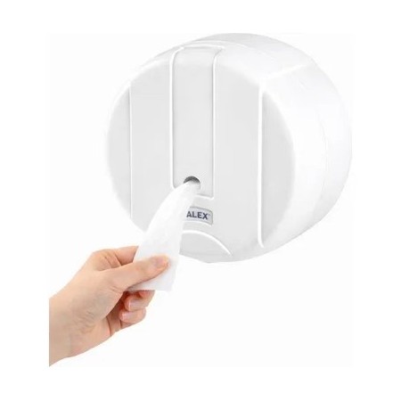 Mini Pratik İçten Çekmeli Tuvalet Kağıdı Dispenseri Beyaz