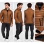 California Forever Men's Camel Puffer Jacket | Stylish and Comfortable