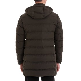 Hatemoğlu Haki Slim Fit Hakim Yaka Kapüşonlu Kaban  22232023A008_022