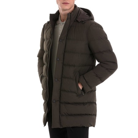 Hatemoğlu Haki Slim Fit Coat - Elegance and Comfort Combined