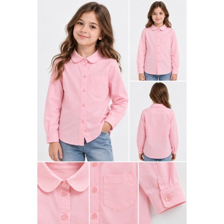 Baki First Class Pocket Girl's Pink School Shirt
