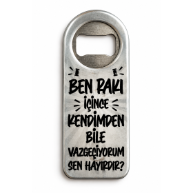 Kendimden Bile Vazgeçiyorum Sen Hayırdır Yazılı Magnet Açacak