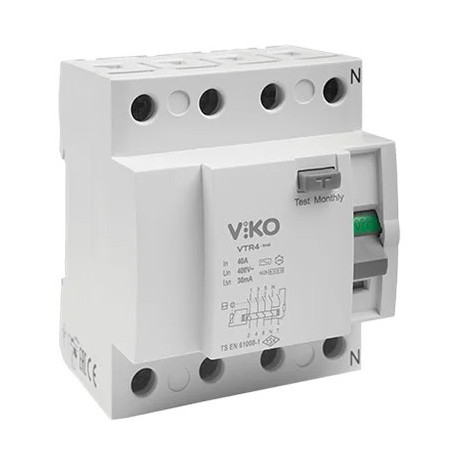 Viko VTR4-2530-SN2 25A 30mA Kaçak Akım Koruma Rölesi