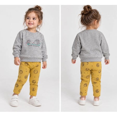 HelloBaby Kız Çocuk Winter Girl Sweatshirt Tayt Takım  21KHBKTKM020