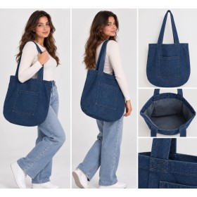 Kadın Denim Omuz Çantası Günlük Kullanım Jean Çanta