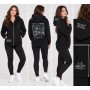 Soccx Kadın Siyah Kapüşonlu Sweatshirt SO2303-3737-22
