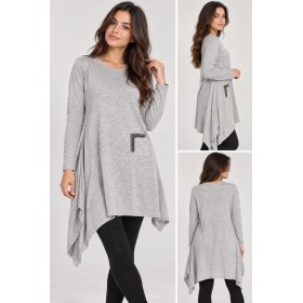 TUBANUR Asymmetric Kadın Bej Tunic 3065-01