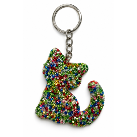 Zeus&Co  Z1501655 Boncuklu Kedi Anahtarlık