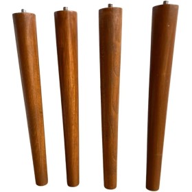 Konik Ahşap Mobilya Sehpa Ayağı 4 Adet 23cm