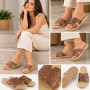 Gezer Summer Slippers Pırlanta Gold | Style and Comfort
