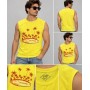 Lee Cooper Men's Yellow Sleeveless T-Shirt - Stylish & Comfortable