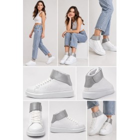 Elle JABOE White Women's Boots - Stylish and Modern Design