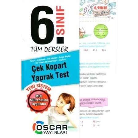 6. Sınıf Tüm Dersler Çek Kopar Yaprak Test Oscar Yayınları