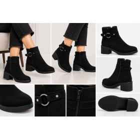 Butigo Vona 2pr Black Women's Heeled Boots - Stylish and Modern